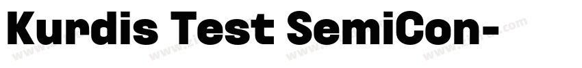 Kurdis Test SemiCon字体转换